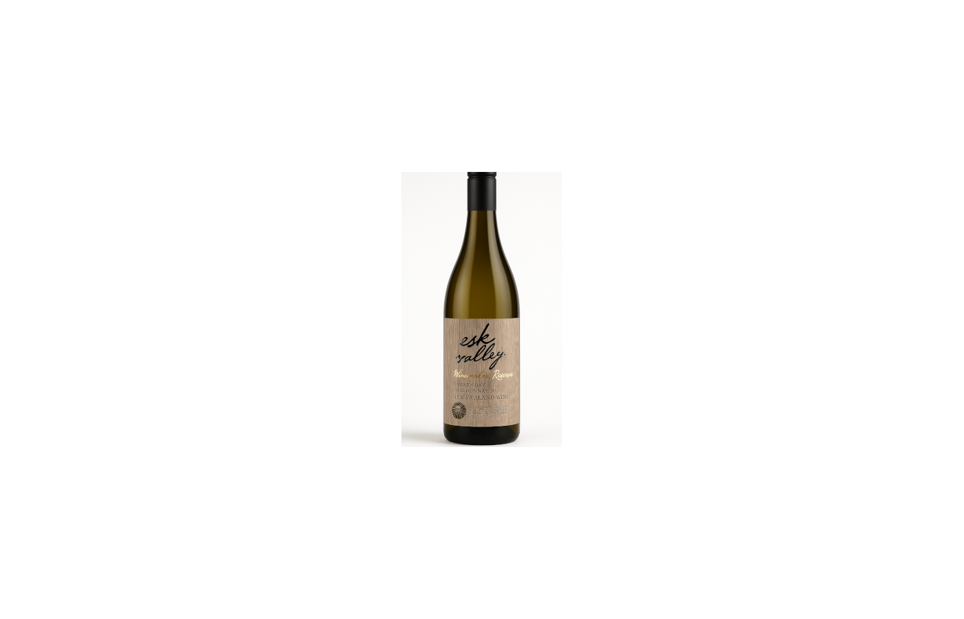 A bottle of white wine