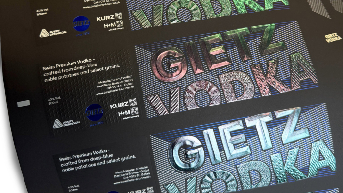 Gietz Vodka label